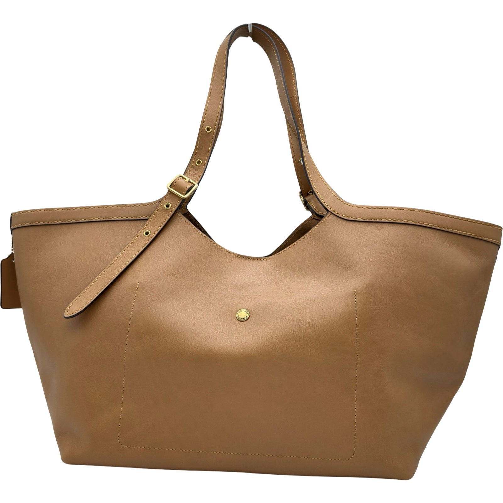 コーチ COACH グラマシートート CAM00 ベージュ レザー レディース