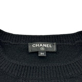 シャネル CHANEL ココマークエンブレムカシミヤニットセーター P64669 ブラック カシミヤ レディース セーター