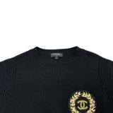 シャネル CHANEL ココマークエンブレムカシミヤニットセーター P64669 ブラック カシミヤ レディース セーター