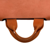 エルメス HERMES ヴァルパライソMM オレンジ シルバー金具 トワル レディース トートバッグ