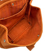 エルメス HERMES ヴァルパライソMM オレンジ シルバー金具 トワル レディース トートバッグ
