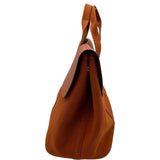 エルメス HERMES ヴァルパライソMM オレンジ シルバー金具 トワル レディース トートバッグ