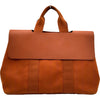 エルメス HERMES ヴァルパライソMM オレンジ シルバー金具 トワル レディース トートバッグ