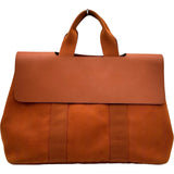 エルメス HERMES ヴァルパライソMM オレンジ シルバー金具 トワル レディース トートバッグ