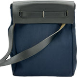 エルメス HERMES エールバッグTPM □H刻印 ネイビー シルバー金具 トワル レディース ショルダーバッグ