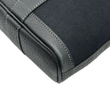 エルメス HERMES ガーデンファイルPM ▢I刻印 ブラック シルバー金具 トワル レディース トートバッグ