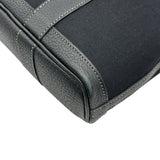 エルメス HERMES ガーデンファイルPM ▢I刻印 ブラック シルバー金具 トワル レディース トートバッグ