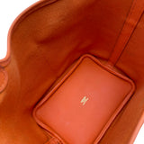 エルメス HERMES ピコタンロックPM カーゴ U刻印 オレンジ ゴールド金具 トワル/スイフト レディース ハンドバッグ