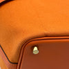 エルメス HERMES ピコタンロックPM カーゴ U刻印 オレンジ ゴールド金具 トワル/スイフト レディース ハンドバッグ