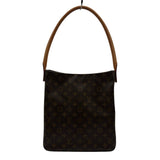 ルイ・ヴィトン LOUIS VUITTON ルーピングGM M51145 ブラウン モノグラム/レザー レディース ショルダーバッグ
