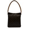 ルイ・ヴィトン LOUIS VUITTON ルーピングGM M51145 ブラウン モノグラム/レザー レディース ショルダーバッグ