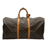 ルイ・ヴィトン LOUIS VUITTON キーポル・バンドリエール55 M41414 ブラウン モノグラム/レザー メンズ ボストンバッグ