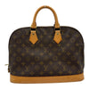 ルイ・ヴィトン LOUIS VUITTON アルマ M51130 ブラウン モノグラム/レザー レディース ハンドバッグ