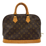 ルイ・ヴィトン LOUIS VUITTON アルマ M51130 ブラウン モノグラム/レザー レディース ハンドバッグ