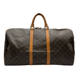 ルイ・ヴィトン LOUIS VUITTON キーポル・バンドリエール55 M41414 ブラウン モノグラム/レザー メンズ ボストンバッグ