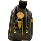 ルイ・ヴィトン LOUIS VUITTON リポーターPM M45254 ブラウン モノグラムキャンバス レディース ショルダーバッグ