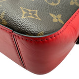 ルイ・ヴィトン LOUIS VUITTON サントンジュ M43556 ブラウン/レッド モノグラム/レザー レディース ショルダーバッグ