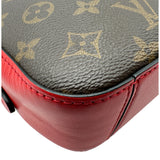 ルイ・ヴィトン LOUIS VUITTON サントンジュ M43556 ブラウン/レッド モノグラム/レザー レディース ショルダーバッグ