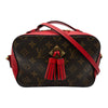ルイ・ヴィトン LOUIS VUITTON サントンジュ M43556 ブラウン/レッド モノグラム/レザー レディース ショルダーバッグ