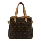 ルイ・ヴィトン LOUIS VUITTON バティニョール M51156 ブラウン モノグラム/レザー レディース ハンドバッグ