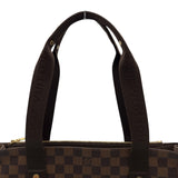 ルイ・ヴィトン LOUIS VUITTON カバ・ボブール N52006 ブラウン ダミエ/レザー レディース トートバッグ