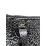 エルメス HERMES エヴリンTPM W刻印 ブラック　ゴールド金具 トリヨン レディース ショルダーバッグ