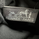 エルメス HERMES トロカホリゾンタルPM ブラック トワル レディース ハンドバッグ