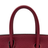 エルメス HERMES バーキン25 X刻印 (2016年製) ルージュグレナ ゴールド金具 トゴ レディース ハンドバッグ