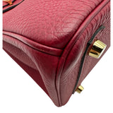 エルメス HERMES バーキン25 X刻印 (2016年製) ルージュグレナ ゴールド金具 トゴ レディース ハンドバッグ