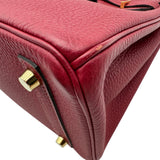 エルメス HERMES バーキン25 X刻印 (2016年製) ルージュグレナ ゴールド金具 トゴ レディース ハンドバッグ