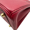 エルメス HERMES バーキン25 X刻印 (2016年製) ルージュグレナ ゴールド金具 トゴ レディース ハンドバッグ