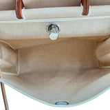 エルメス HERMES エールバッグMM C刻印 ベージュ/ゴールド シルバー金具 トワル/ハンター レディース ショルダーバッグ