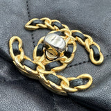 シャネル CHANEL CHANEL19バッグ AS1160 28番台 ブラック シルバー/ゴールド金具 シャイニーラムスキン レディース ショルダーバッグ