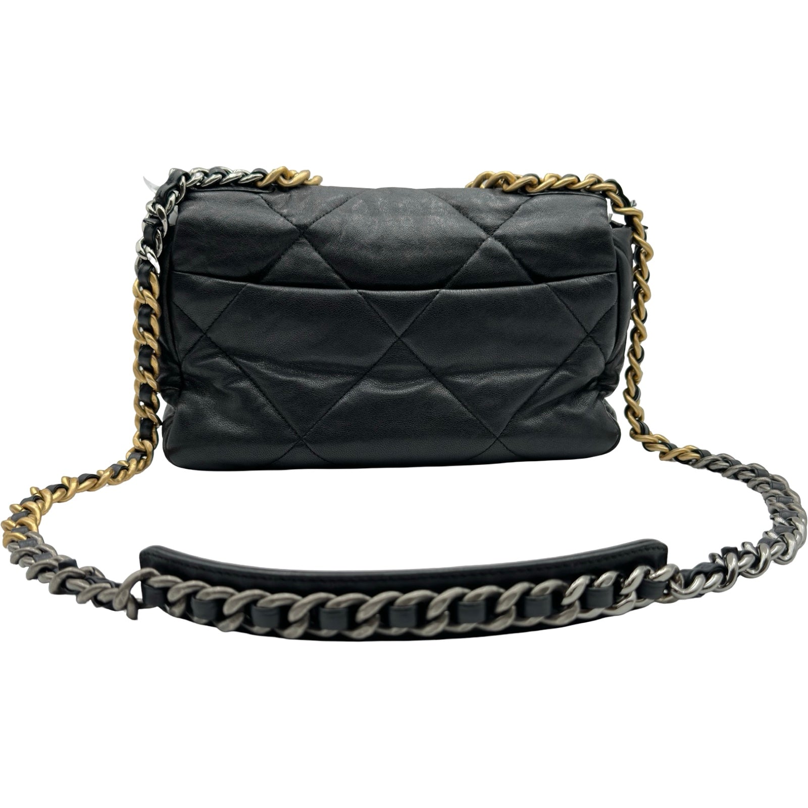 シャネル CHANEL CHANEL19バッグ AS1160 28番台 ブラック シルバー