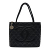 シャネル CHANEL 復刻トート A01804 6番台 ブラック シルバー金具 キャビアスキン レディース トートバッグ