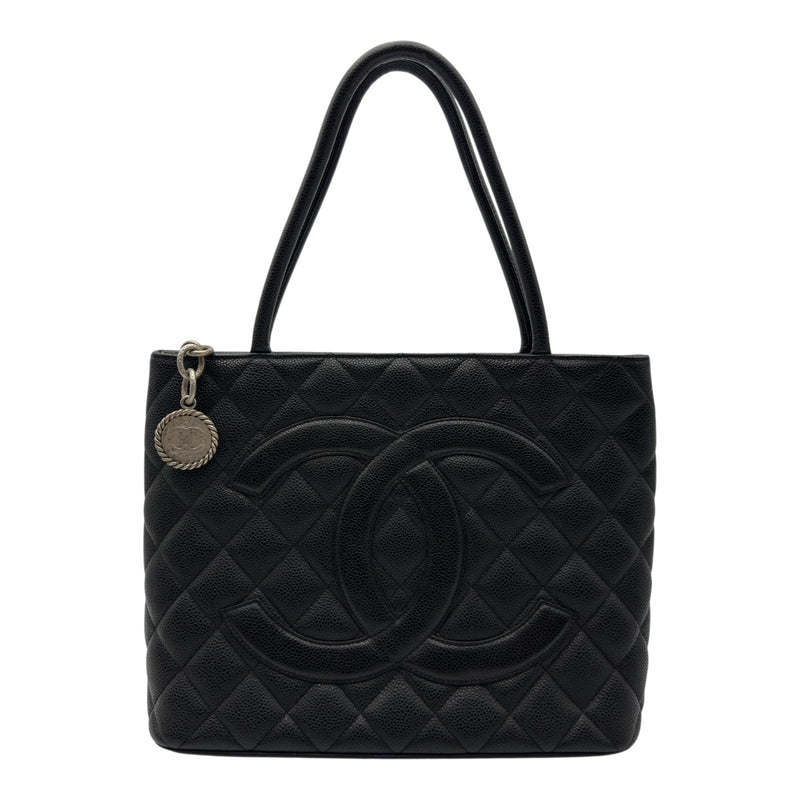 シャネル CHANEL 復刻トート A01804 6番台 ブラック シルバー金具