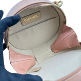 シャネル CHANEL ココマーク ラウンドショルダーバッグ 25番台 ベージュ ゴールド金具 カーフスキン レディース ショルダーバッグ