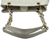 シャネル CHANEL PSTチェーントートバッグ　 A50994 7番台 ホワイト ゴールド金具 キャビアスキン レディース トートバッグ