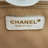 シャネル CHANEL PSTチェーントートバッグ　 A50994 7番台 ホワイト ゴールド金具 キャビアスキン レディース トートバッグ