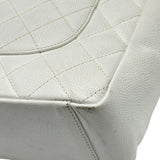 シャネル CHANEL PSTチェーントートバッグ　 A50994 7番台 ホワイト ゴールド金具 キャビアスキン レディース トートバッグ