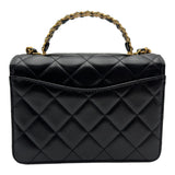 シャネル CHANEL マトラッセ トップハンドルフラップバッグ AS3886 ブラック ゴールド金具 シャイニーラムスキン レディース ショルダーバッグ