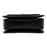 シャネル CHANEL マトラッセ トップハンドルフラップバッグ AS3886 ブラック ゴールド金具 シャイニーラムスキン レディース ショルダーバッグ