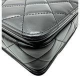 シャネル CHANEL マトラッセ トップハンドルフラップバッグ AS3886 ブラック ゴールド金具 シャイニーラムスキン レディース ショルダーバッグ