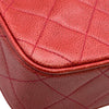 シャネル CHANEL マトラッセ カメラバッグ 3番台 レッド ゴールド金具 キャビアスキン レディース ショルダーバッグ