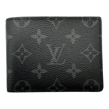 ルイ・ヴィトン LOUIS VUITTON ポルトフォイユ・スレンダー M62294 ブラック モノグラムエクリプス メンズ 二つ折り財布