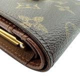 ルイ・ヴィトン LOUIS VUITTON ポルトフォイユ・ヴィエノワ M61674 ブラウン モノグラム/レザー レディース 二つ折り財布