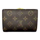 ルイ・ヴィトン LOUIS VUITTON ポルトフォイユ・ヴィエノワ M61674 ブラウン モノグラム/レザー レディース 二つ折り財布