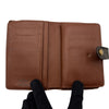 ルイ・ヴィトン LOUIS VUITTON ポルトフォイユ・ヴィエノワ M61674 ブラウン モノグラム/レザー レディース 二つ折り財布