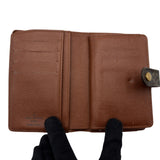 ルイ・ヴィトン LOUIS VUITTON ポルトフォイユ・ヴィエノワ M61674 ブラウン モノグラム/レザー レディース 二つ折り財布