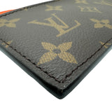 ルイ・ヴィトン LOUIS VUITTON コイン・カードホルダー M82909 ブラウン/オレンジ モノグラムマカサー/レザー レディース コインケース